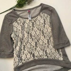 Cute lace sweatshirt